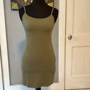 H&M Divided Olive Green Dress